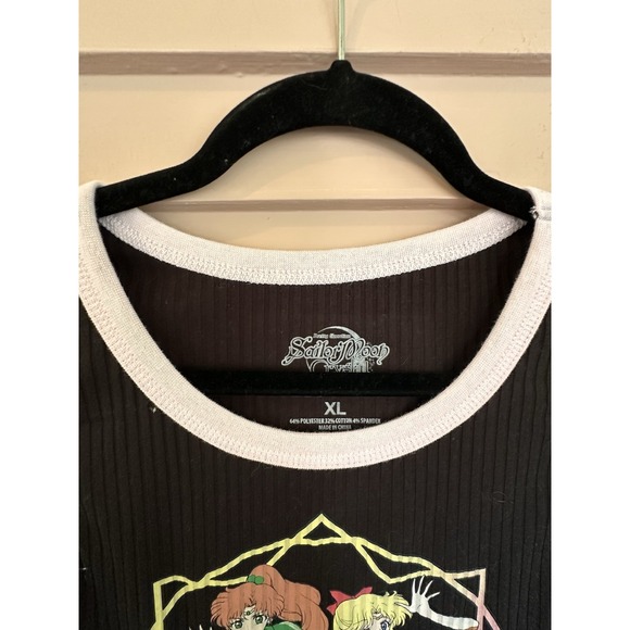 Pretty Guardian SAILOR MOON Crystal Women's Cropped Tank Top Mercury‎ Mars XL - Picture 2 of 3